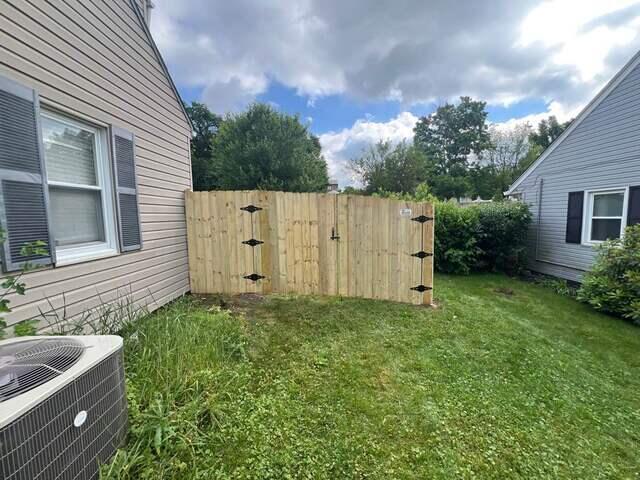 6' Privacy Natural Pressure Treated Wood Fence / (1) Double 10' gate / (1) Single 4' gate