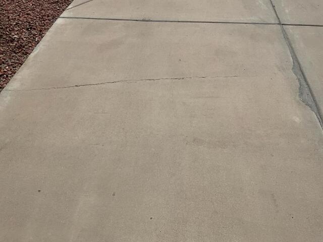 Symptoms of Settlement Problems: Cracked Concrete in Chandler, AZ