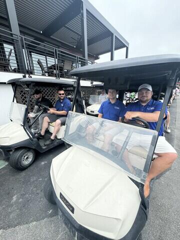 Our team getting ready for the tournament!