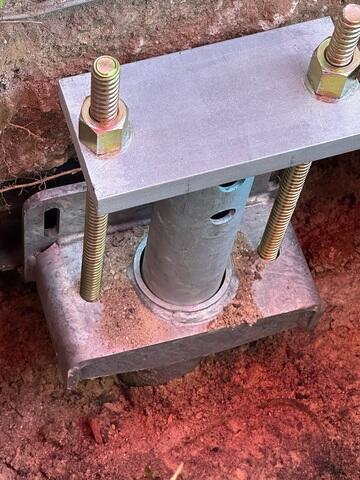 Bracket Attachment to Footer