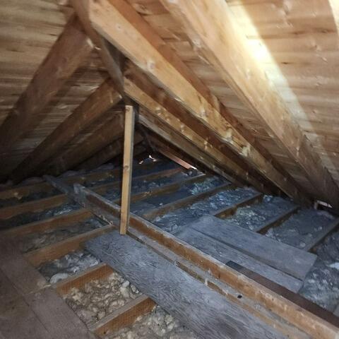 The Attic during our Inspection
