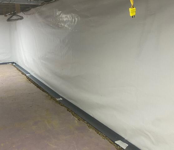 Basement Waterproofing Installation