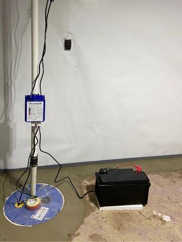Basement Sump Pump System