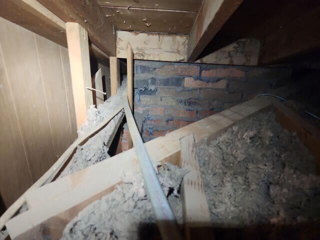 Chimney without any protection.