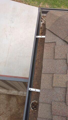 Debris in the gutters.