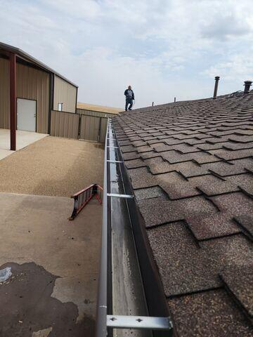 Clear and Repaired gutters.
