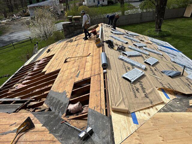 Damaged Wood Decking is Removed