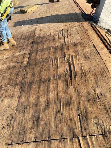 This Damaged Plywood Must be Removed