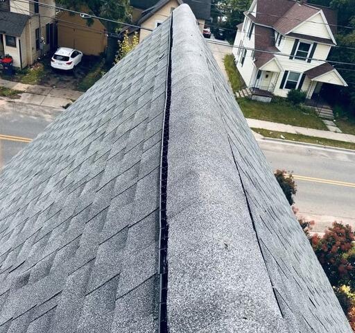 Closeup Finished Roof