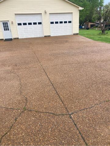 Cracked Driveway