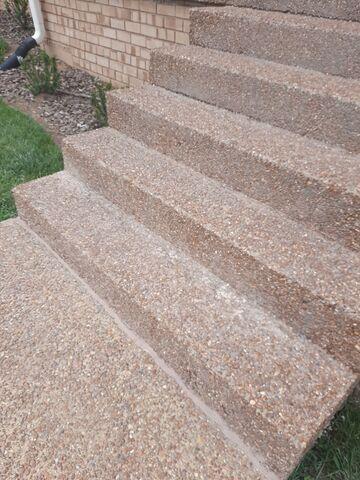 Repaired Concrete Stairs