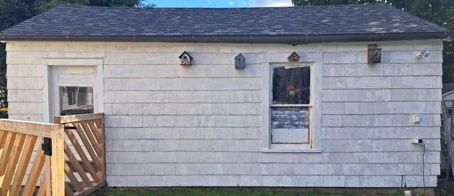 Side exterior of Garage