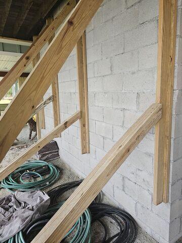 Before Stabilizing Foundation Wall