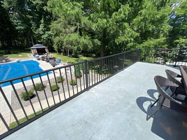 Black 36" Tuscany C-10 Aluminum Railing