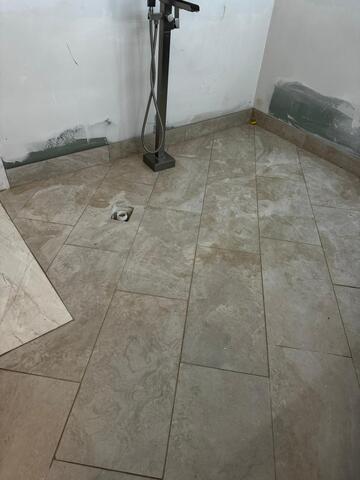 Standing Faucet Installed