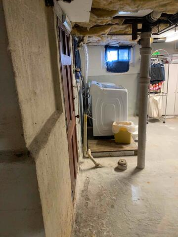 Before Basement Waterproofing