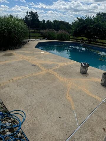 The Load Bearing Capabilities Of This Pool Deck Have Been Restored And Strengthened