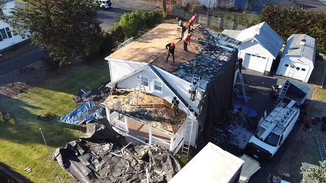 The Crew Removes the Shingles