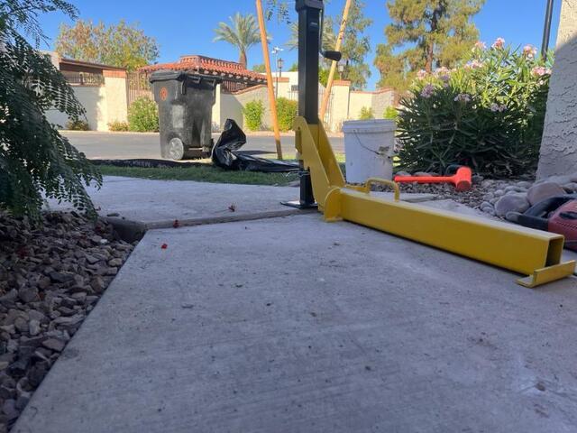 Concrete Leveling Mid Process