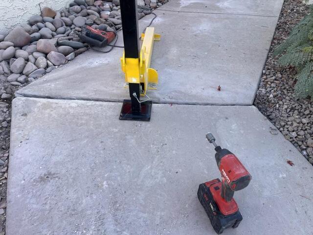 Concrete Leveling Process: Drilling Time in Mesa, AZ