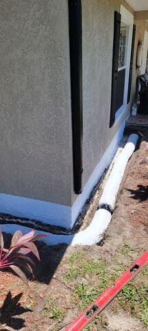 LRE Installs Drainage System