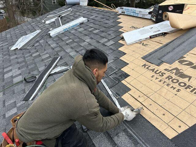 Laying the Shingles