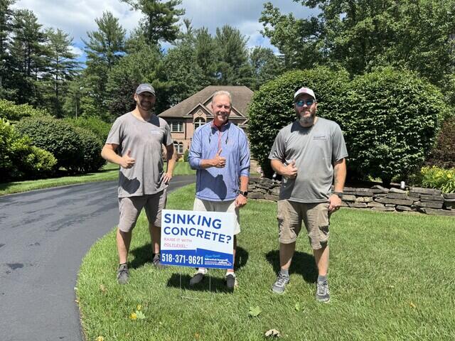 Thumbs Up for a Successful PolyLevel Job!