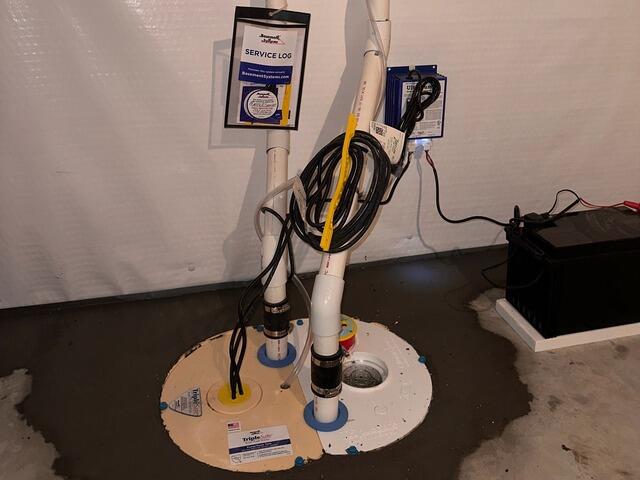A close-up of the Triple Safe sump.