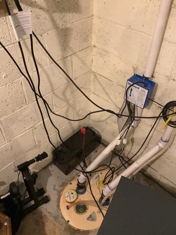 TripleSafe Sump Pump Installed
