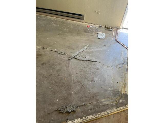 Signs of Settlement Problems: Cracks on the floor in Prescott, Arizona