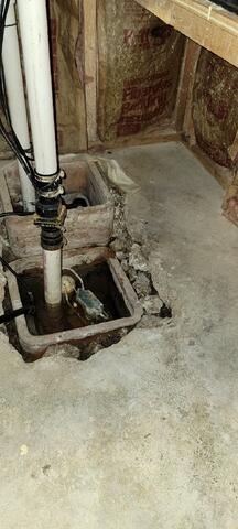 Old Sump Pump System