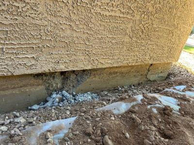 Stem Wall Repair Process" Concrete Removal in Peoria, AZ