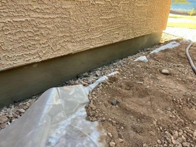 Stem Wall Repair Process" Final look in Peoria, AZ