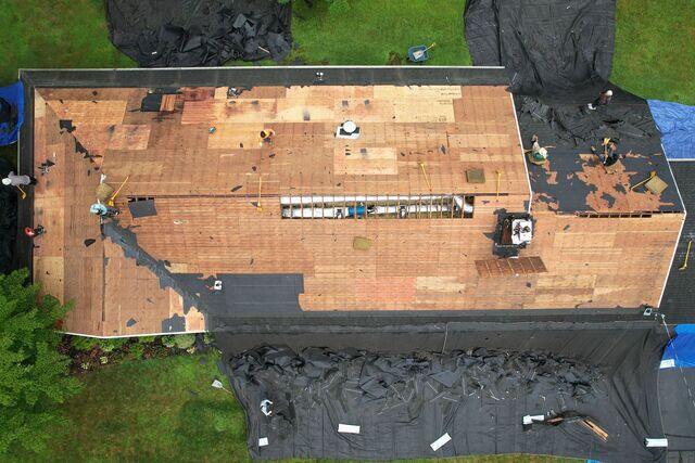 The Old Shingles are Removed