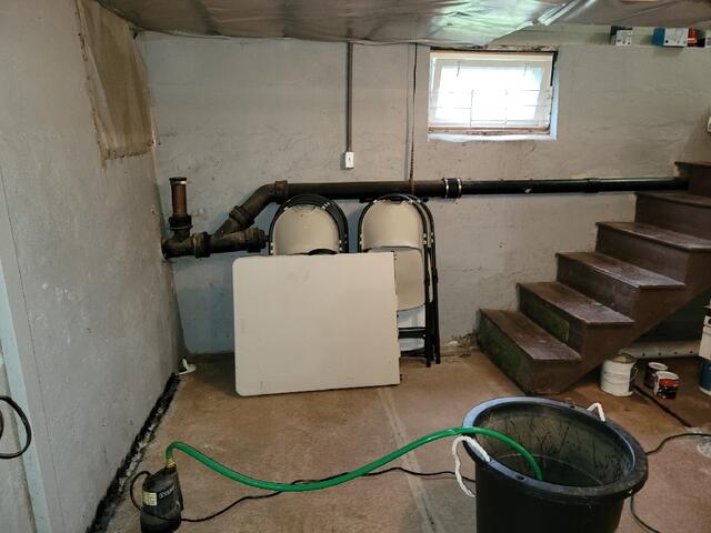 Before: Sump Pump System
