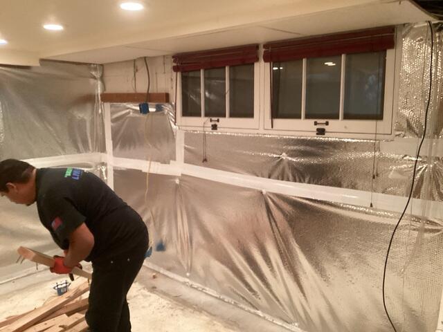 WaterGuard Installed and ThermalDry Radiant Vapor Barrier