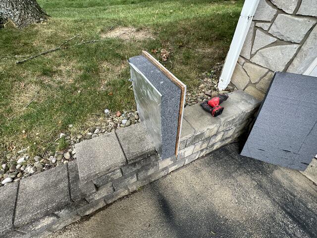 Insulated Scuttle cover with SilverGlo foam board.