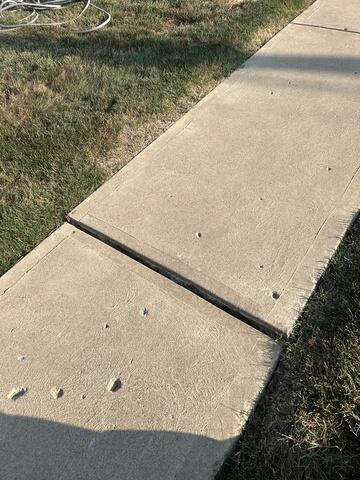 Uneven Concrete Pads- 1