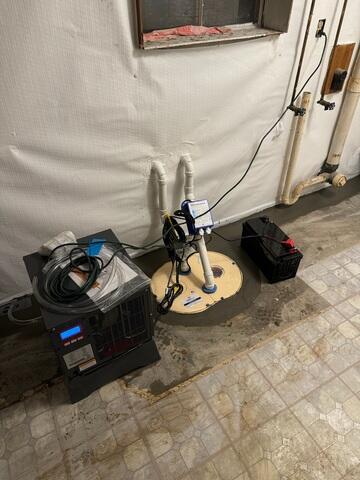 TripleSafe Sump Pump and SaniDry Sedona Installed