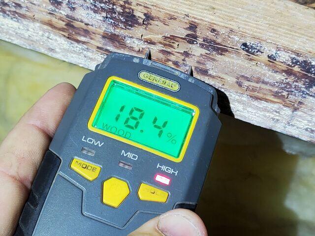 Elevated Wood Moisture