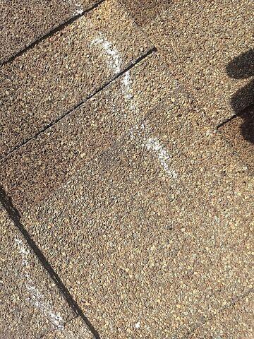 Visible  Hail Damage.