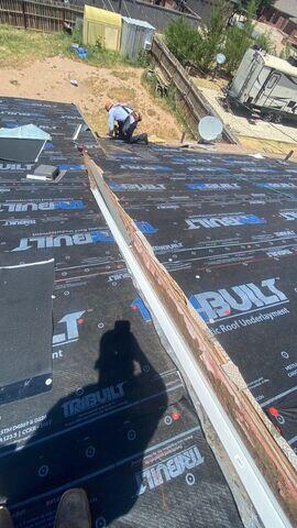 Synthetic underlayment.