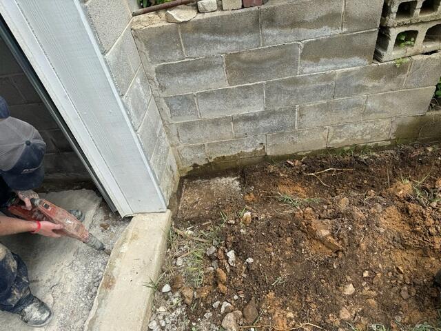 Drilling Out Area