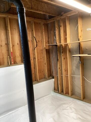 Cleared out and a New Vapor Barrier