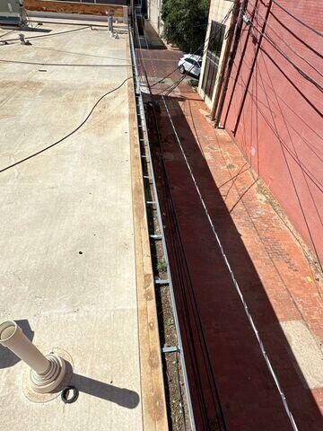102 Linear feet of gutters.