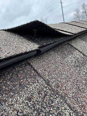 Close up of Damaged Shingles #2
