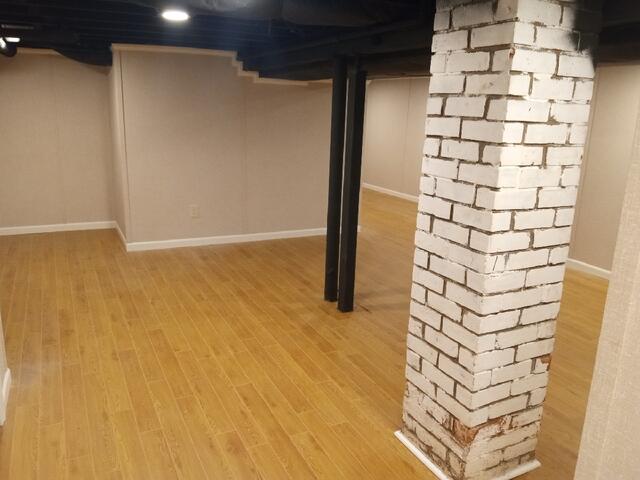 Another view of the EverLast Basement Wall panels