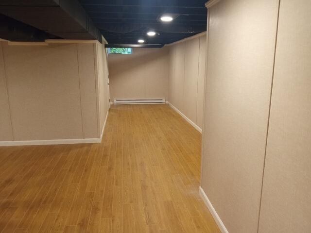 Beautiful, clean and tidy EverLast Basement Wall panels!