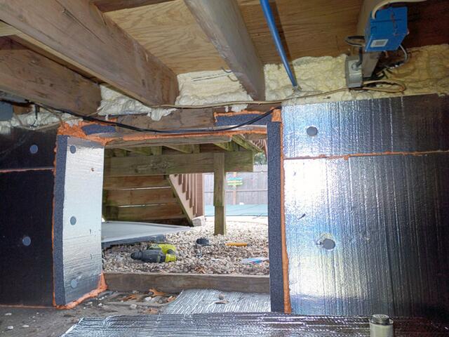 Insulated Crawl Space Entrance