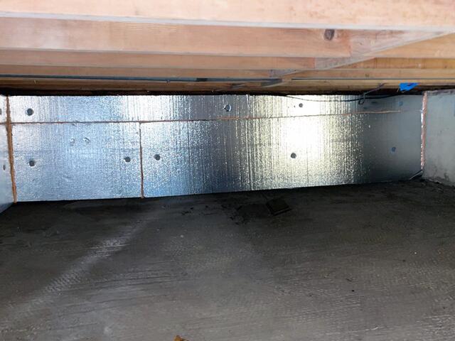 Vented Crawl Space Properly Insulated